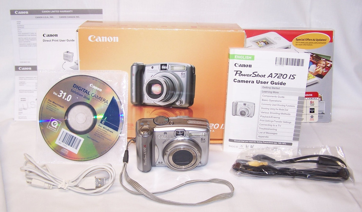 Canon PowerShot A720 IS Digital Cameras for Sale | Shop New