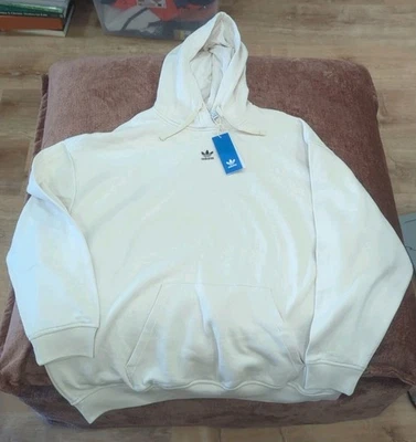 Moletom Adidas novo com etiquetas creme oversized feminino tamanho grande novo  - Imagem 1 de 4
