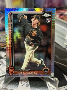 2025 Topps Chrome HAYDEN BIRDSONG Prism Refractor #138 San Francisco Giants RC - Picture 1 of 6