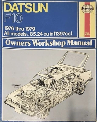Manuale Di Riparazione Workshop Haynes Per Datsun F10 1976-1979 - Immagine 1 di 4