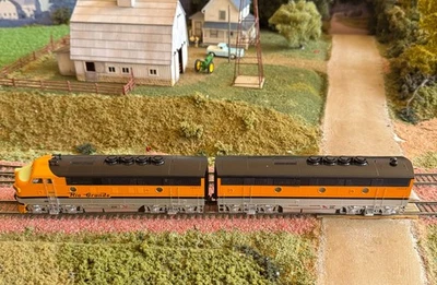 HO Athearn Genesis G22014 F-3A/B Set Rio Grande Passenger 5544/5543.  TRO. IOB. - Image 1 of 4