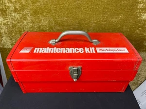 VTG Fel-Pro Maintenance Kit Red Metal Tool Box - Picture 1 of 12