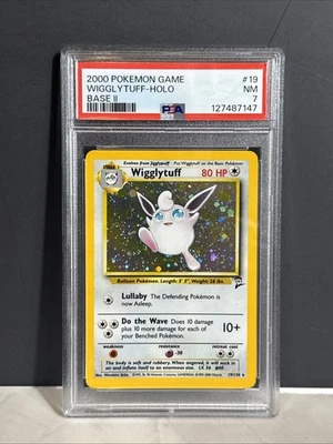 Pokemon Base Set II Wigglytuff Holo Rare  19/130 PSA 7 - Image 1 of 2