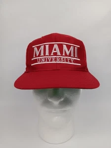 De colección Miami University Ohio RedHawks Barra Dividida Snapback Sombrero Gorra El Juego - Imagen 1 de 10
