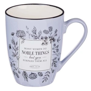 Many Women Do Noble Things Proverbs 31:29 Ceramic Christian Coffee Mug for - Picture 1 of 3