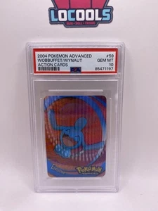 Tarjeta de acción Pokémon PSA 10 gemas 2004 Wynaut Wobbuffet lenticular - Imagen 1 de 2