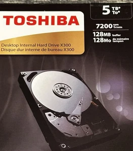 5TB Hard Drive Toshiba Extreme Performance X300 HDWE150 3.5" SATA 7200RPM 128MB - Picture 1 of 6
