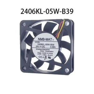 New NMB Server Fan 2406KL-05W-B39 24VDC 0.08A 60*60*15MM 3pin Durable radiator - Picture 1 of 3