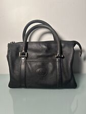 GUCCI Vintage Boston Hand Bag Tote Satchel Leather Black