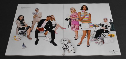 2016 Stampa Annuncio Sexy Moda Gambe Lunghe Donna Bionda Kate Spade Abito Arte Femminile