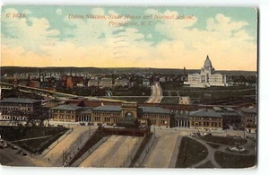 PROVIDENCE, RI Union Train Station, State House & Normal School - 1912 Postcard - Picture 1 of 2