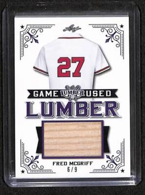 2021 Leaf #GUL-36 Fred McGriff игровая б/у пиломатериалы /9 - Изображение 1 из 2