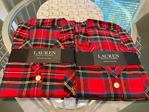 Polo Lauren womens Plaid Holiday Pajamas comfy cozies!!! Red size xl