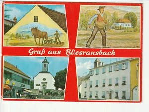 BLIESRANSBACH / Saar.., Gruß aus....4 Ans. u.a. Wandbilder v. J. Quack....col AK - Picture 1 of 2