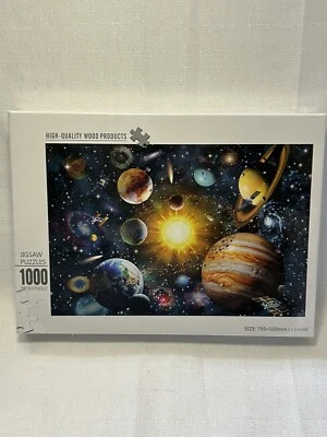 1000 Pieces Jigsaw Puzzle Kids Adult Puzzle-sealed Planets - Image 1 of 4