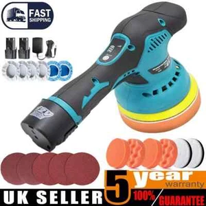 12V Battery Car Polisher Kit Cordless Rotary Buffer Polishing Machine Sander UK - Picture 1 of 13