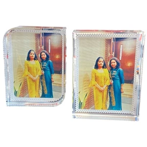 Bloque de fotos de cristal - Personalizado con tu foto HECHO EN REINO UNIDO ENVÍO GRATUITO - Imagen 1 de 5