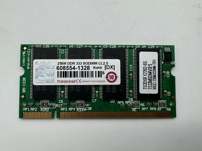 Ts3dsf12202-6s , 256mb ddr 333 sodimm cl2.5,ts32msd64v3f5 - Image 1 of 2