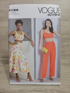 Vogue #R11844 Top-Skirt & Pants w/variations Pattern Size: 14-22 UC - Picture 1 of 3