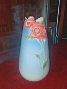 Jarrón de amapola de porcelana Franz ~ FZ00303 ~ 22,4 cm de alto ~ Envío y devolución gratuitos en el Reino Unido - Imagen 1 de 9