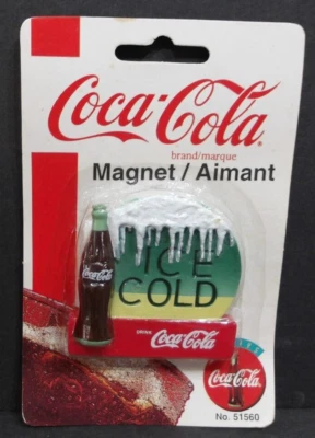 NOS 1999 Coca-Cola Refrigerator Magnet #51560 Ice Cold Coca-Cola Drink Coca-Cola - Image 1 of 3