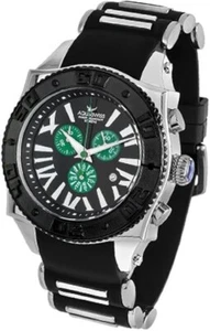 Aquaswiss Chronograph 50 MM Watch Black Dial Stainless Steel 62XG0165 - Picture 1 of 2