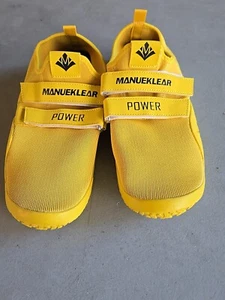 MANUEKLEAR Deadlift Shoes Weightlifting Shoes Men Women Yellow Size 10.5 - Picture 1 of 8