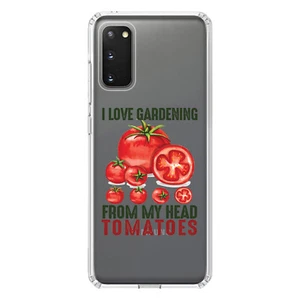 Funda Transparente para Galaxy S (Elige Modelo) I Love Gardening from My Head Tomatoes - Imagen 1 de 12