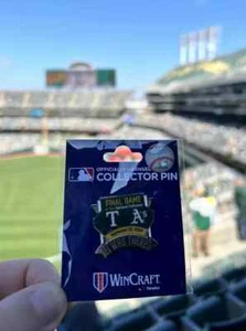 Oakland Athletics A's MLB FINAL GAME AT THE COLISEUM PIN / Rangers 9/26/24 NEW - Picture 1 of 2
