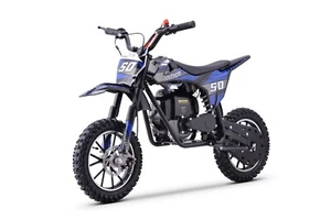 New Blue Gas Powered 49CC 2-Stroke Mini Dirt Bike for Youth Kids Motorbike - Picture 1 of 8