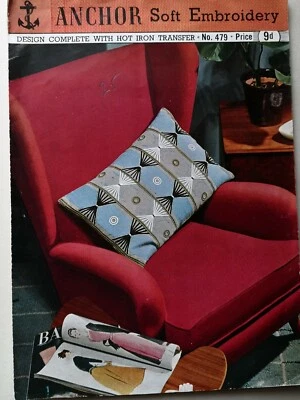 Anchor Soft Embroidery Design "A GAY CONTEMPORARY CUSHION" - Image 1 of 3