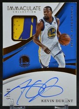 2017 Panini Immaculate Collection Patch Autographs Kevin Durant 06/15