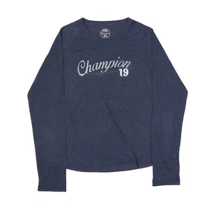 CHAMPION T-Shirt Blue Long Sleeve Girls XL - Picture 1 of 6