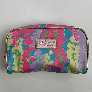 Lilly Pulitzer for Estée Lauder Cosmetic Bag Zip closure Pink lining
