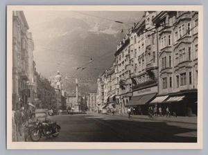 Innsbruck Österreich - Maria-Theresien-Straße - Passanten Auto - Foto 1950er - Picture 1 of 2