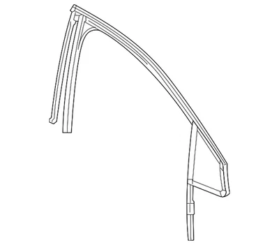 Genuine GM Run Weather-Strip 84852430 - Image 1 of 3