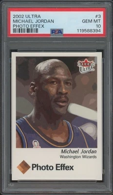 2002 Fleer Ultra Photo Effex #3 Michael Jordan Gem Mint PSA 10 - Image 1 of 2