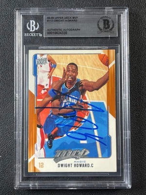DWIGHT HOWARD BGS BAS ПОДЛИННЫЙ АВТОГРАФ 2008-09 ВЕРХНЯЯ ПАЛУБА MVP #112 АВТО - Изображение 1 из 2