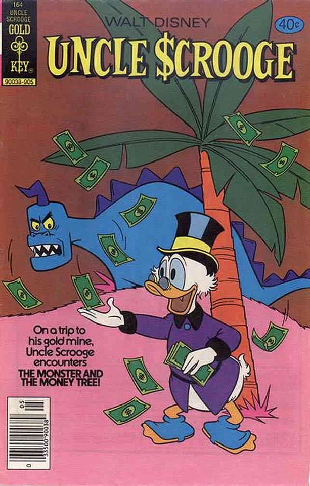 Uncle Scrooge (Walt Disney) #164 FN; Gold Key | May 1979 Money Tree - w/Bag+Boar - Image 1 of 1