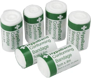 Safety First Aid Group HypaBand Conforming Bandages - 5cm x 4m (Pack of 6) - Picture 1 of 4