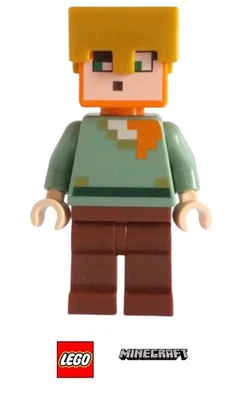 LEGO Minecraft Alex Minifigure from set 21252 - min158 - NEW Foto 1 de 2