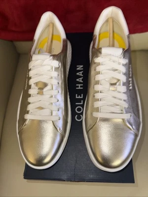 COLE HAAN Grand Hurrion Cup WOMEN’s GOLD Leather SZ Size 9.5B New/Box $190 - Image 1 of 4
