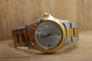 ESQ Watch Men 39 mm Silver Dial Two Tone Date Round E5101 7" New Batt - Picture 1 of 6