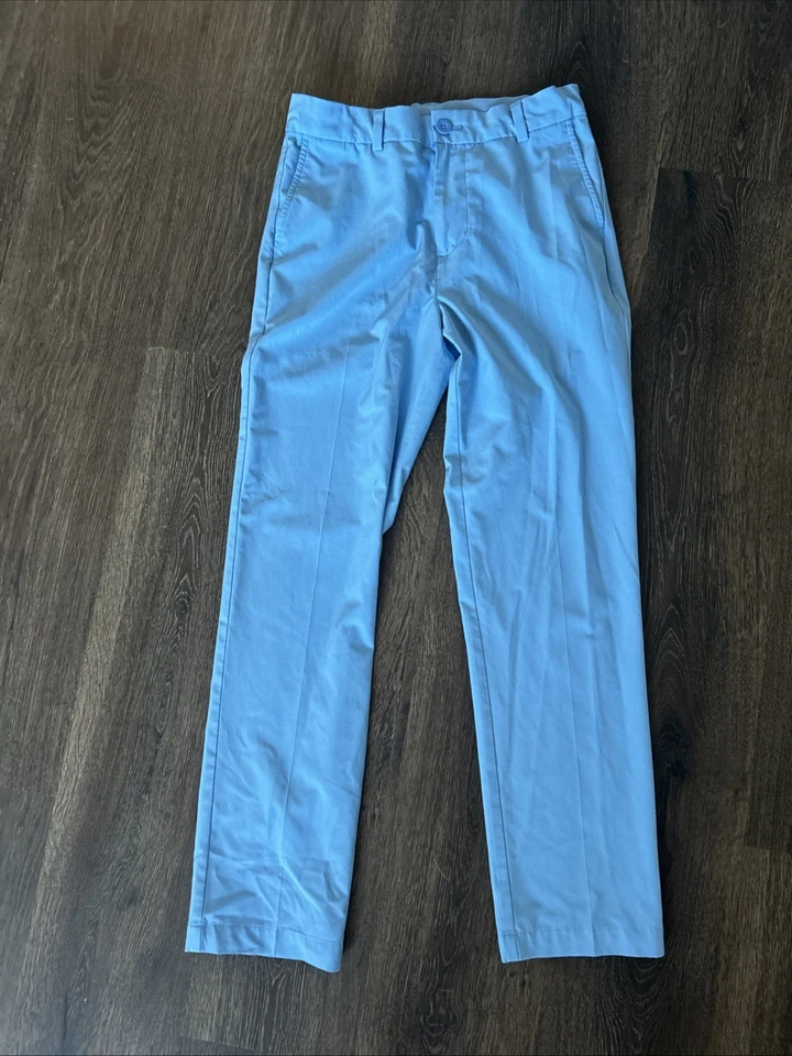 Vineyard Vines Blue On The Go Lightweight Performance Pants Boys 14 Adjustable - Image 1 of 4