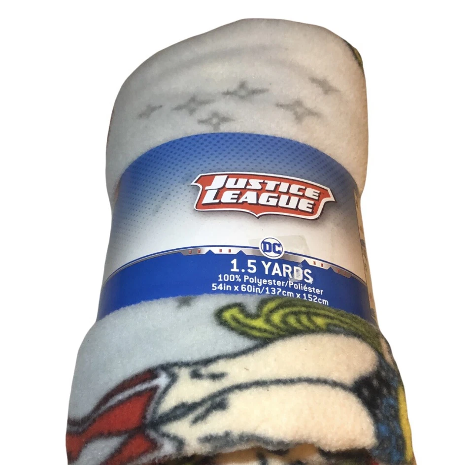 Justice League Fleece Fabric 1.5 Yards Girl Power 54x60