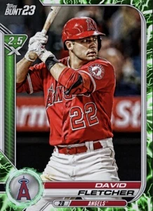 [DIGITAL] Topps Bunt - David Fletcher 2023 Base 23 S1 Tier 7 Green Lightning - Foto 1 di 1