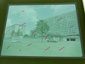 Shell Garagen Union mit Tankstelle  Hamburg 50/60iger  großes  Negativ - Bild 1 von 6