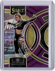 Nikkita Lyons 2024 Panini Select WWE Purple Prizm #142 NXT #21/99 - Picture 1 of 2
