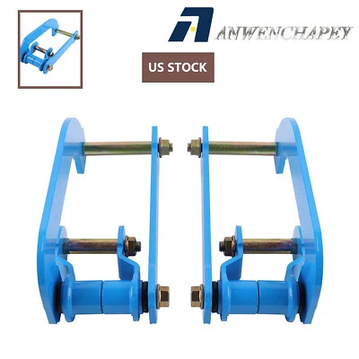 Rear Leaf Spring Shackles New For 2016+ Toyota Hilux REVO 2.5L Extended 2" Lift Foto 1 de 4