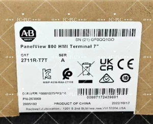 New Factory Sealed Allen-Bradley 2711R-T7T PANELVIEW 800 7-INCH HMI TERMINAL - Picture 1 of 2